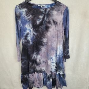 Stilettos blue and purple tie dye dress